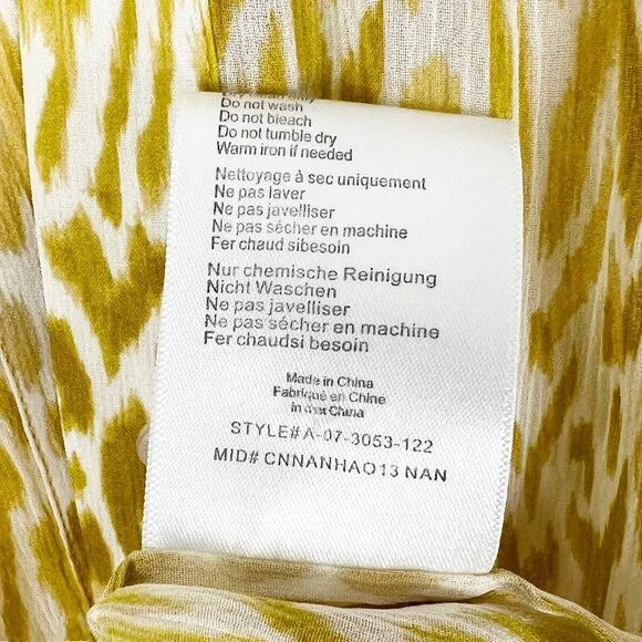 Anine Bing 100% Silk Caleb Shirt Leopard Animal Print Balloon Sleeve Oversized - Picture 11 of 16